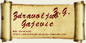 Zdravoljub Gajević vizit kartica